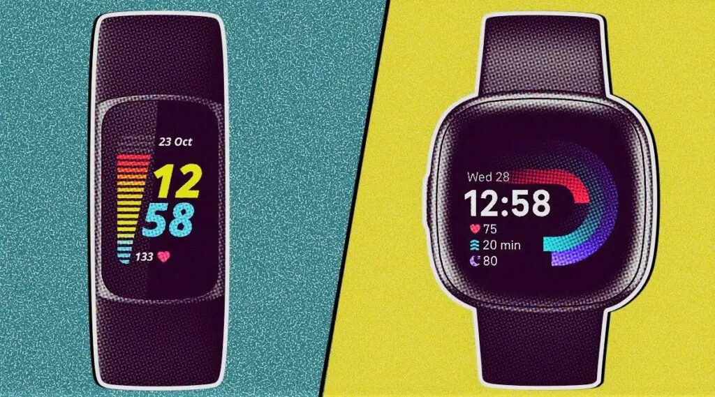 What are the key differences between the two devices | Fitbit versa 4 vs charge 5